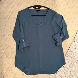 Ann Taylor V-Neck Popover Blouse - Size XS